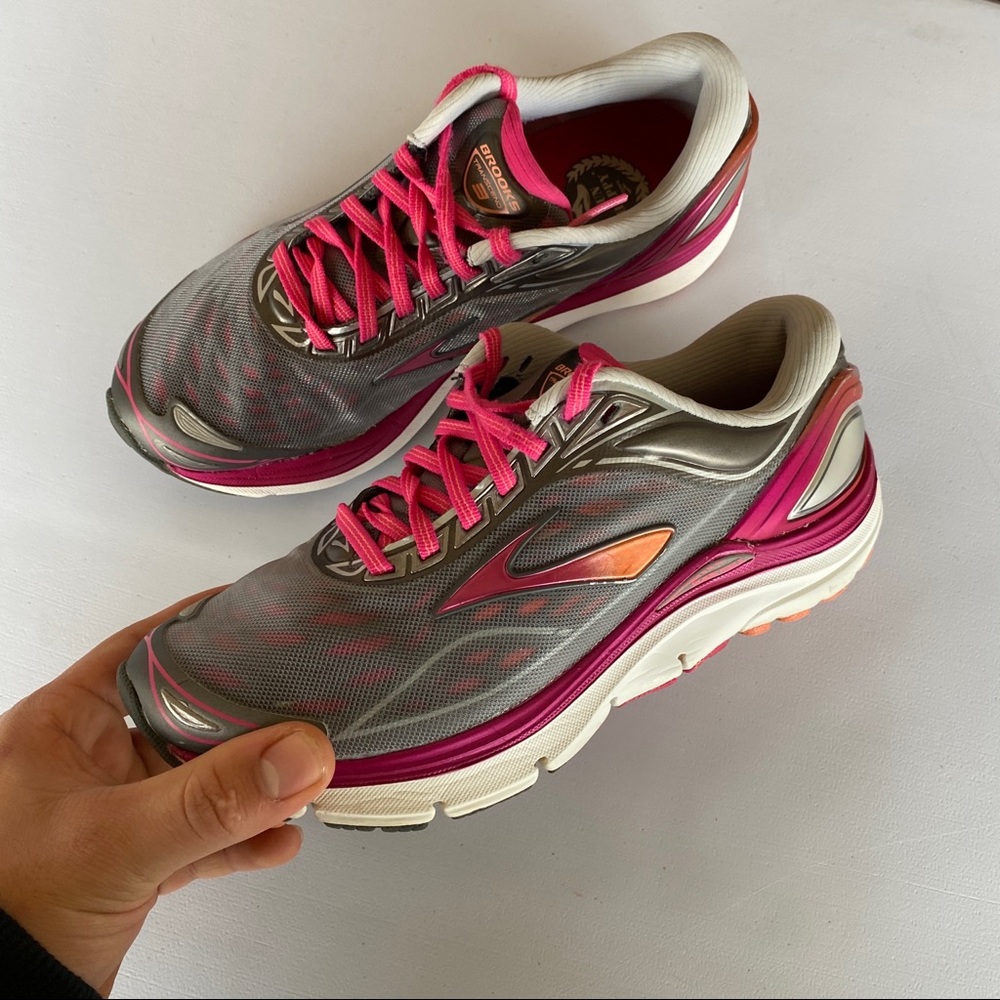 Womens Grey Brooks Transcend 3 Shoes - Picture 5 of 14